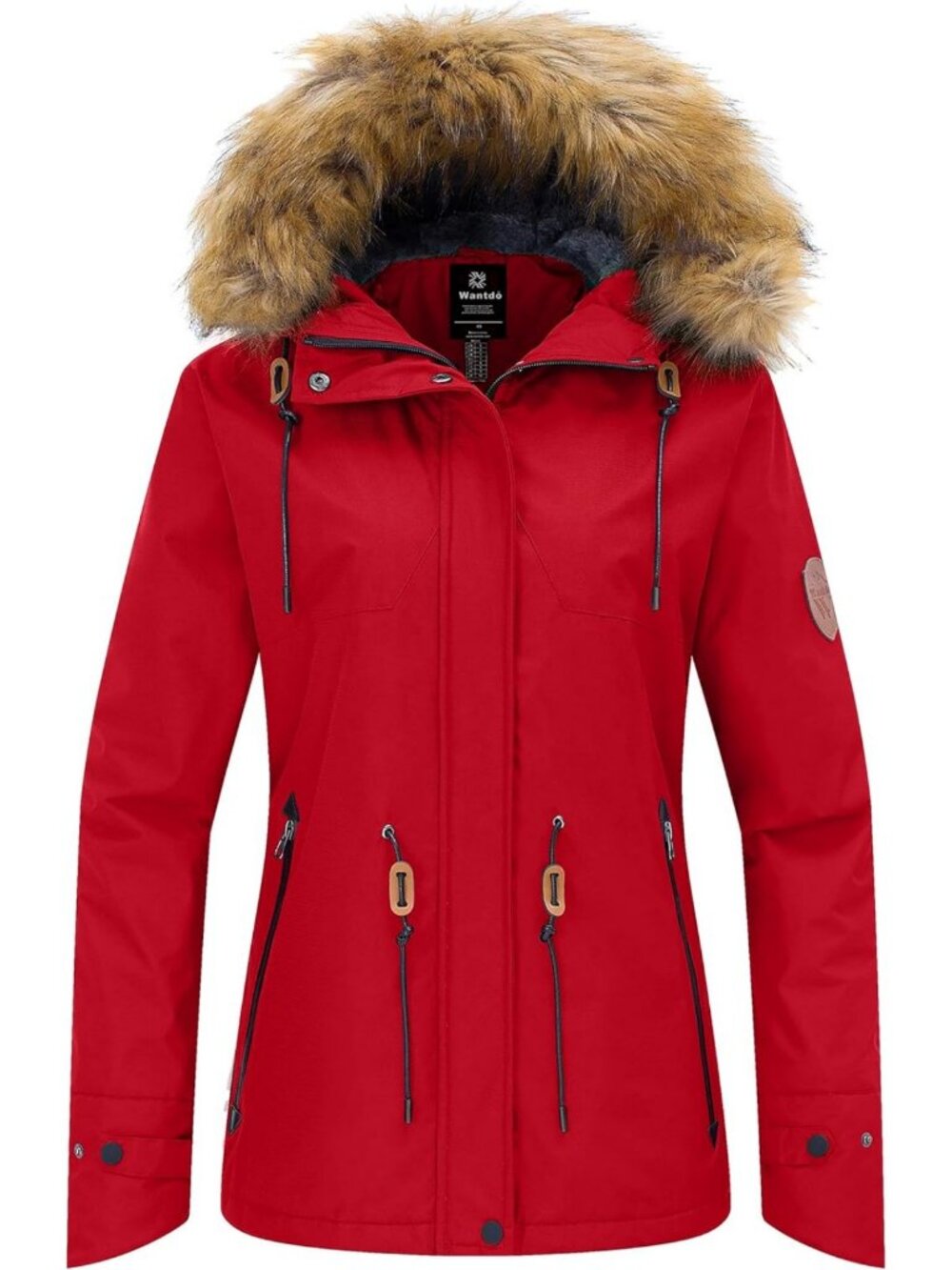 Warm Waterproof Ski Jacket for Women - Fleece Lined Snow Winter Coat